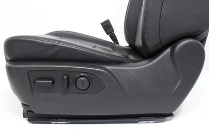 19-22 Silverado Sierra Heated Cooled Black Leather Seats Front & Rear Set OEM
