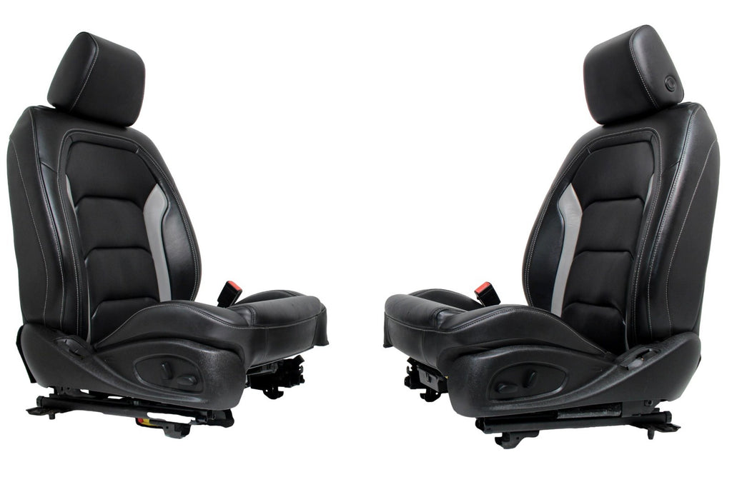 2016 - 2024 Camaro Front Seats, 2LT Black Leather Heated Ventilated Powered