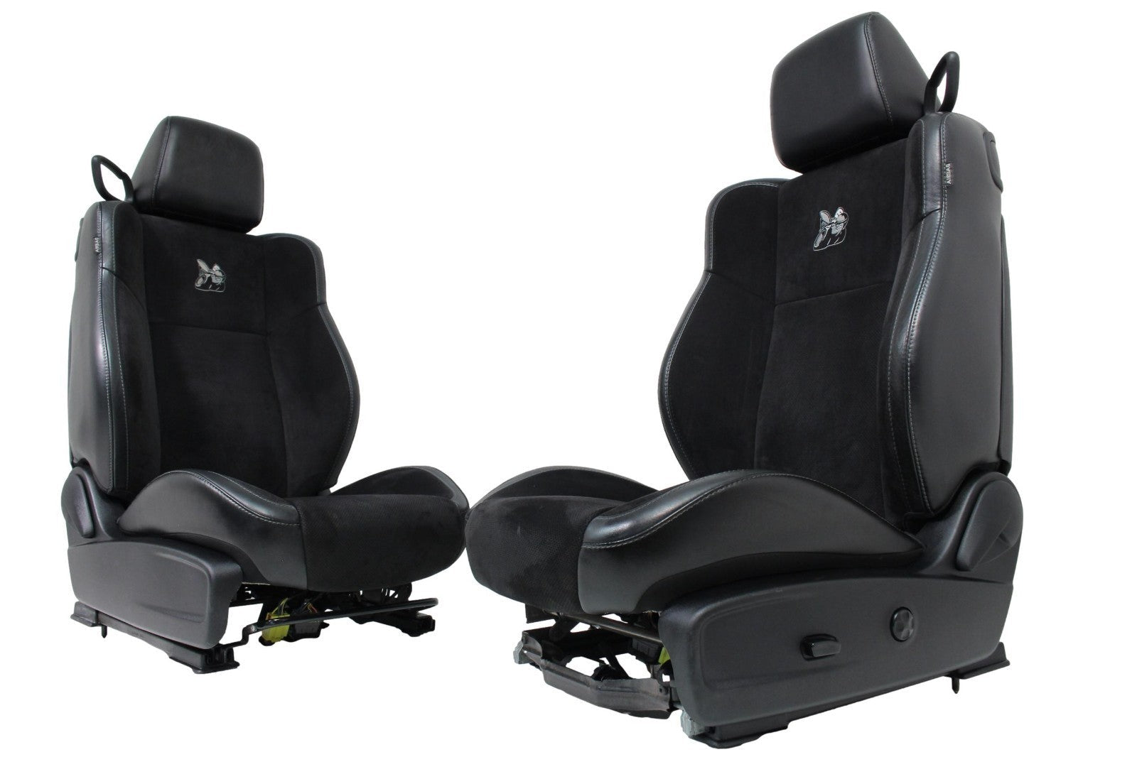 2008 - 2023 Dodge Challenger Seats, Black Leather w/ Alcantara Suede, Scat Pack