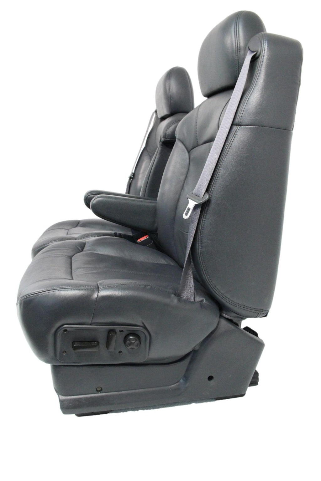 1999 - 2002 GMC Sierra Chevy Silverado Seats, Graphite Off-Black Leather, Power