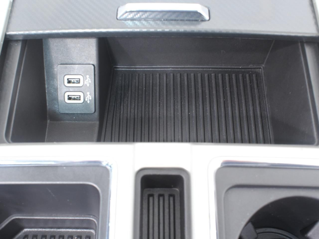 15-22 Ford Truck Center Console & Install Kit w/o Shifter - Black Leather Lariat