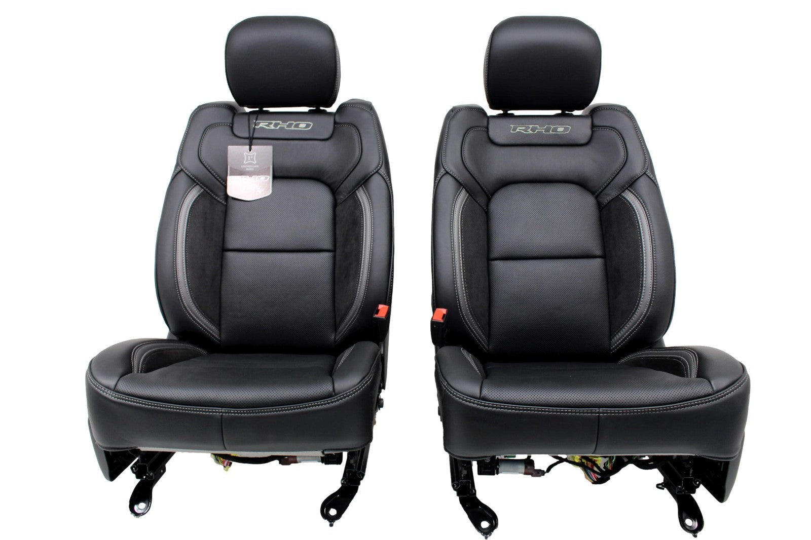 2019 - 2025 Ram 1500 Seats, Crew Cab Set, RHO Black Leather, Heated Cool Massage