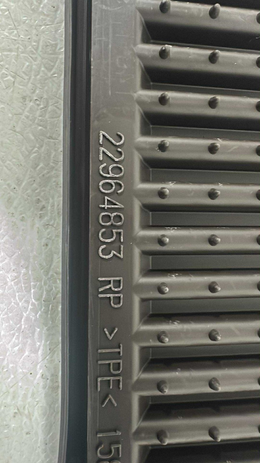 2014 - 2018 Sierra Silverado OEM Floor Mat Set, Black Rubber Slush Extended Cab