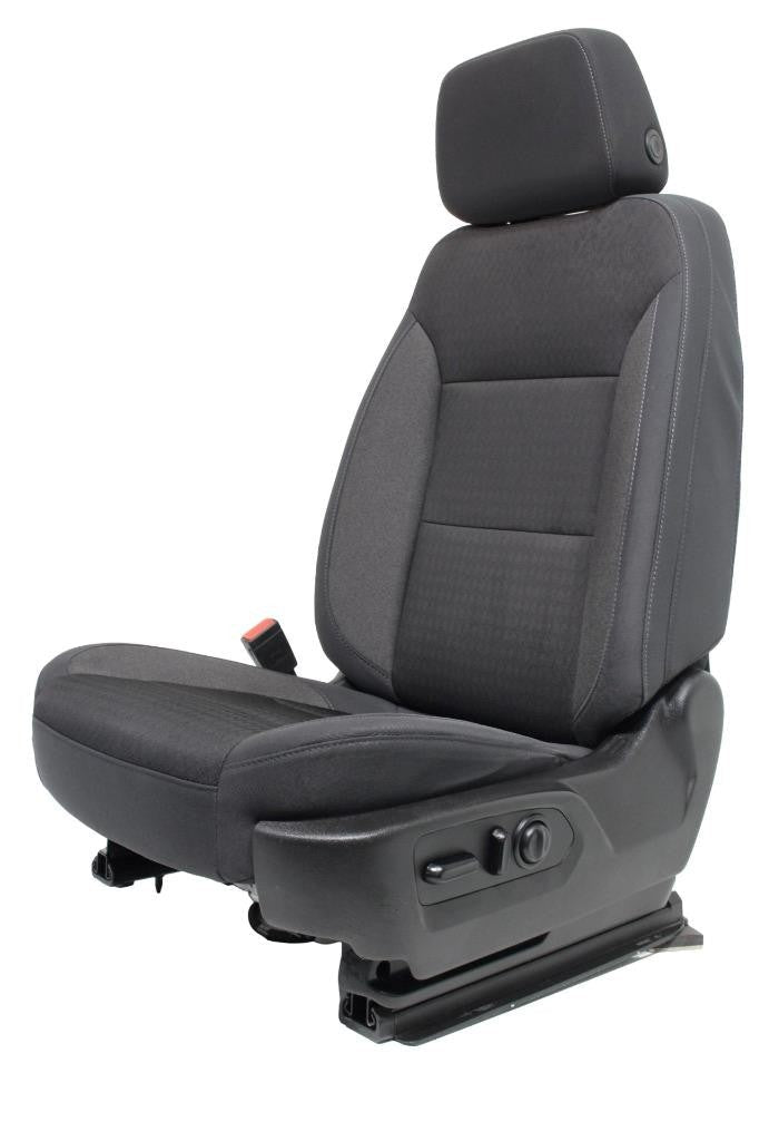 2019 - 2024 Chevy Silverado GMC Sierra Power Driver Seat Black Cloth Upgrade Kit