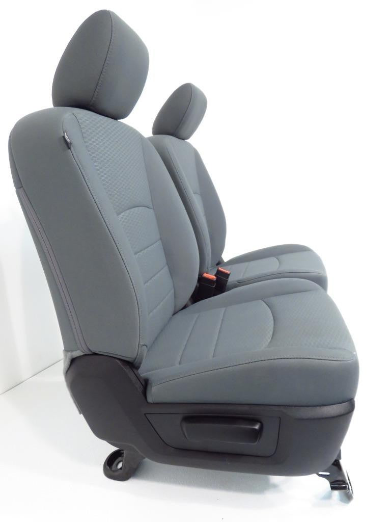 2009 - 2018 Dodge Ram Front Bucket Seats, Diesel Gray Cloth Manual, Fits 02-08!