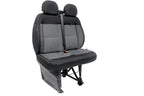 14-24 Ram ProMaster Front Passenger Bench Seat Gray Black Cloth OEM 6TH95LXBAA