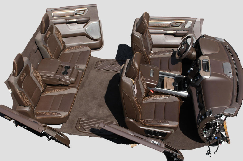 19-25 Ram 1500 DT Crew Complete Longhorn Interior Seats Console Dash Door Panel