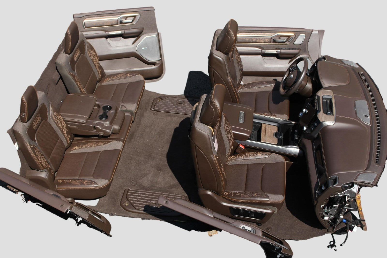 19-25 Ram 1500 DT Crew Complete Longhorn Interior Seats Console Dash Door Panel