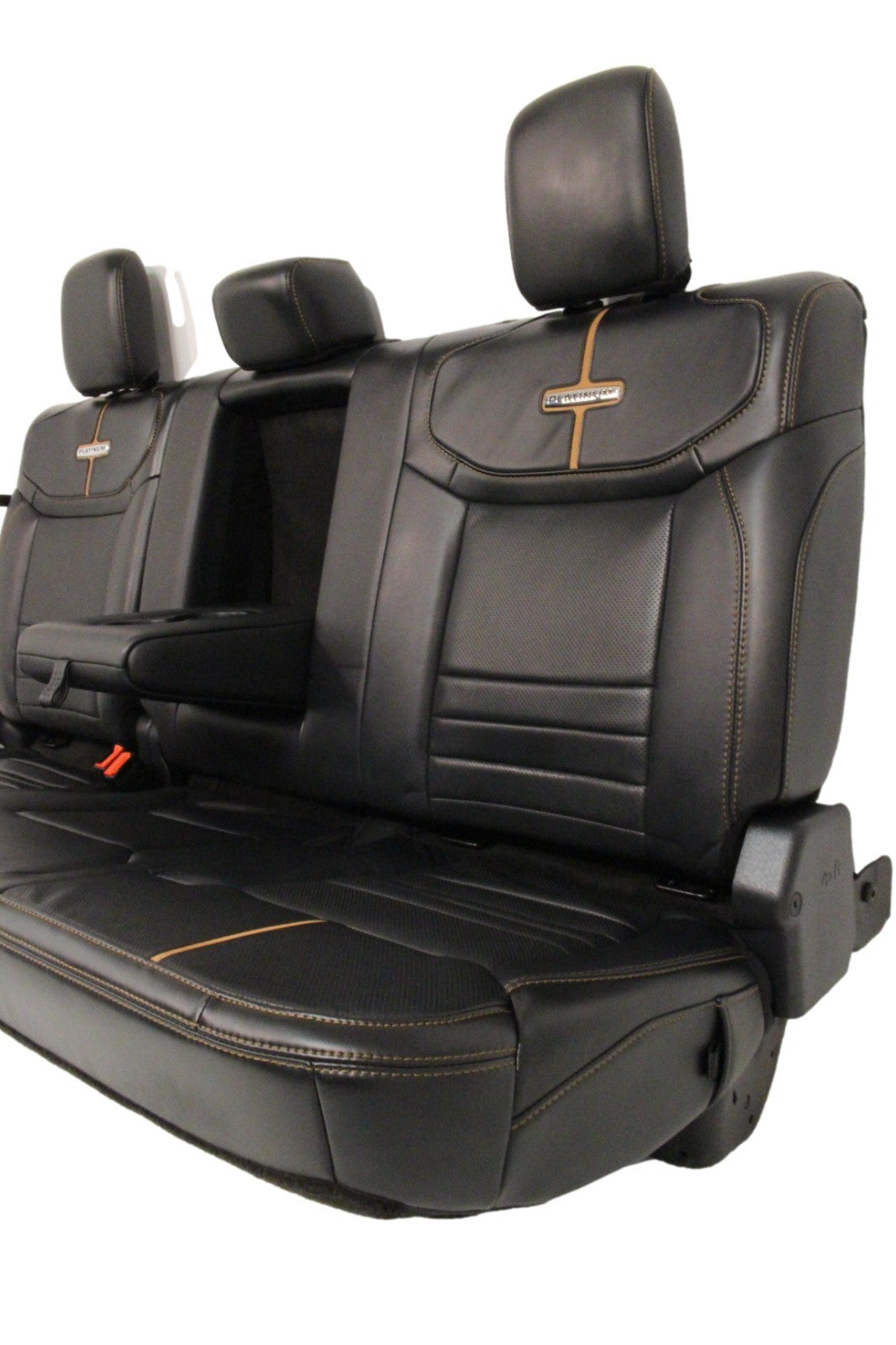 2023 + Ford Super Duty Platinum Seats Set, Black Leather Max Recline Massaging
