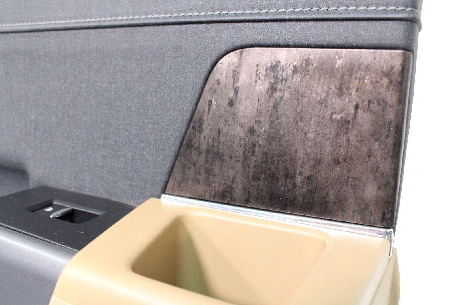21 - 23 Ford F150 Lariat Crew Cab Driver Rear Door Panel Baja Tan Wood Grain OEM