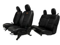 2018 - 2026 Jeep Wrangler JL Seats Set, 2-Door MOPAR Black Leather Orange Stitch