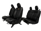 2018 - 2026 Jeep Wrangler JL Seats Set, 2-Door MOPAR Black Leather Orange Stitch