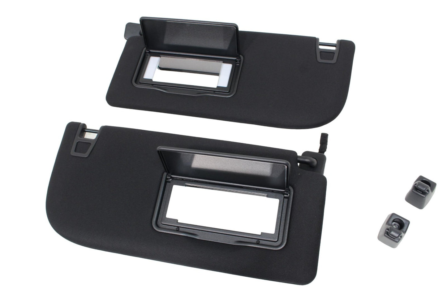 BRAND NEW Ford F-250 F-350 Super Duty Sun Visor Shades Pair Lighted Power Black