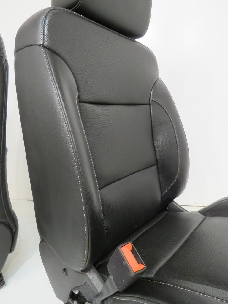 2014 - 2019 GM Sierra Silverado LTZ Seats, Front Rear Black Leather, Heat & Cool