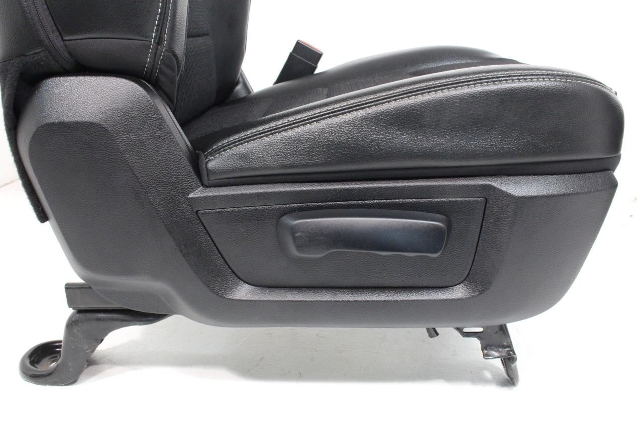 2002 - 2018 Dodge Ram Seats Set, Crew Cab, Sport Black Leather Powered Heated
