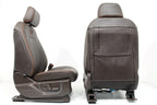 2015-2022 Ford F150 Super Duty Seats Set, King Ranch Java Brown Leather Crew Cab