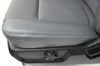 1999 - 2016 Ford Super Duty Front Seats, XLT Steel Gray Vinyl Bench w/ Jumpseat
