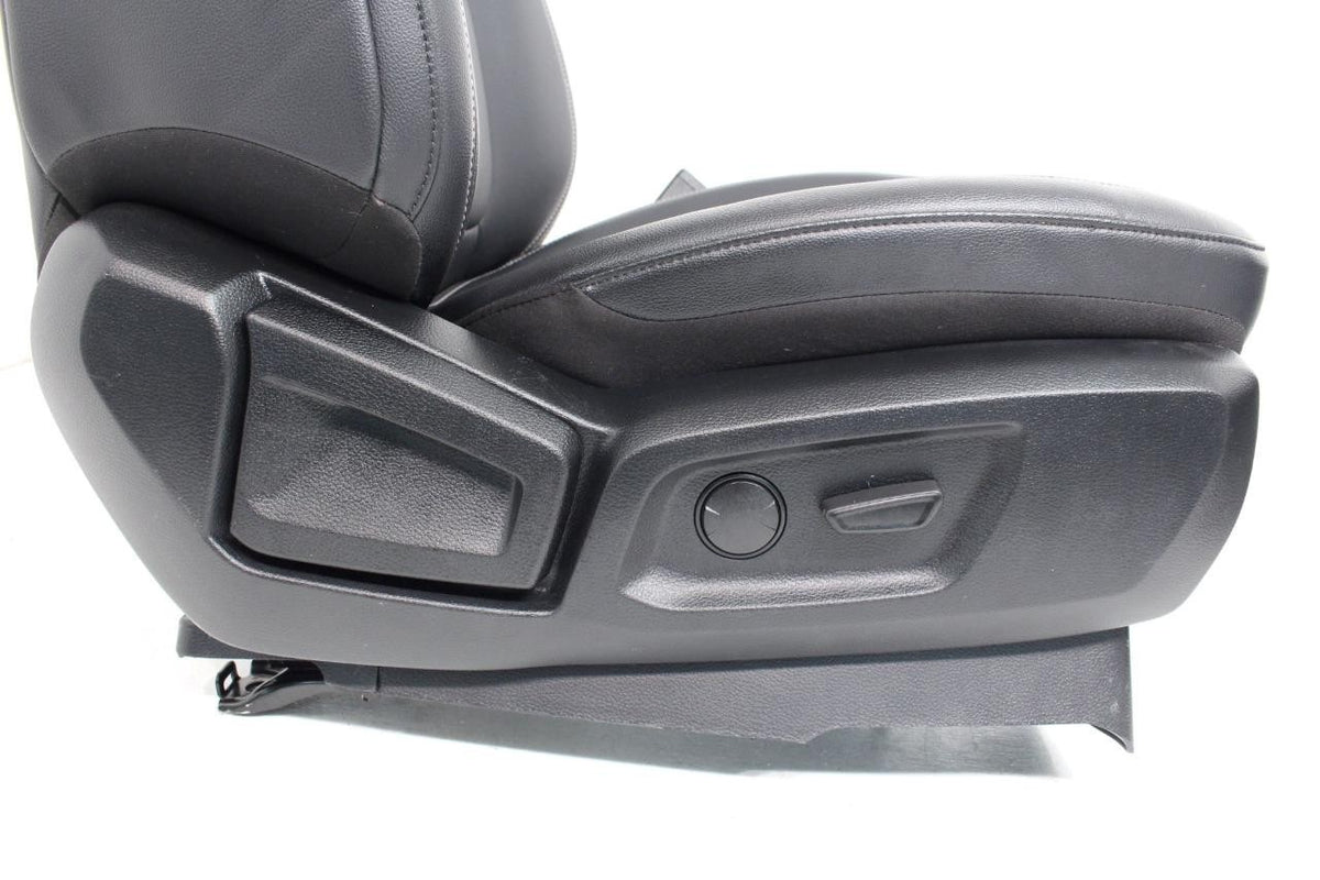 2019 - 2023 Ford Ranger Seat Set, Lariat Heated Black Leather Front & Rear OEM