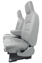 Ford Econoline Front Bucket Seats, Gray Vinyl w/ Folding Armrests, Fits 1997+