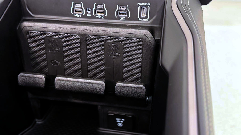2019 - 2026 DT Ram 1500 Center Console Black Leather LIMITED w/ Wireless Charger