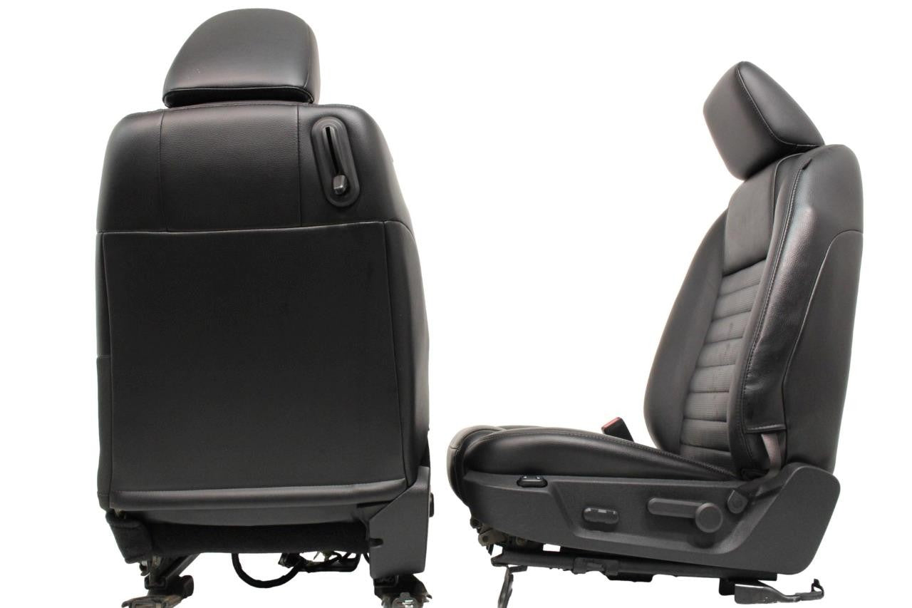 Ford Mustang Seats Front GT Black Leather Powered Seat Set 2005 2006 2007 2008