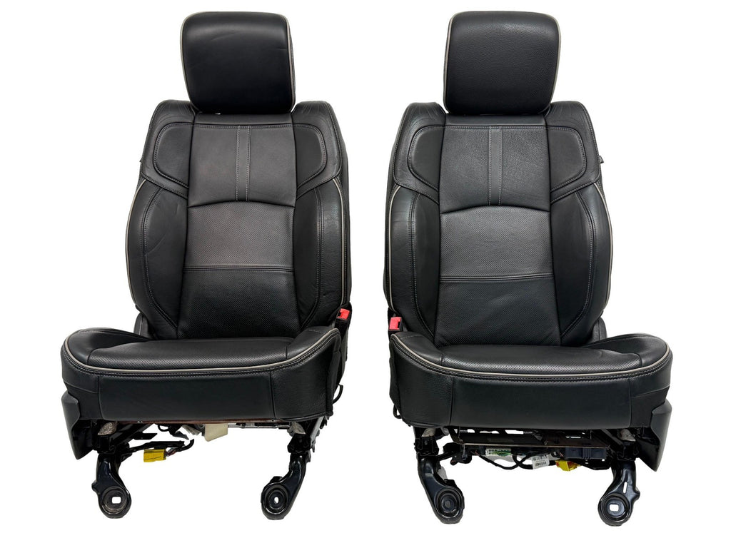 2019 - 2026 Ram 2500 3500 HD Seats Set, Limited Black Leather Crew Cab Heat Cool