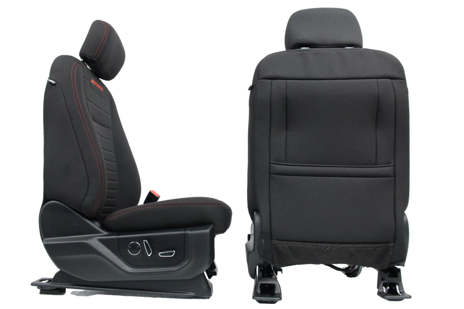 2015 - 2022 Ford F150 & Super Duty Front Seats, XLT Sport Black Cloth Power Heat