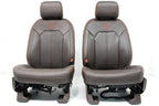 2015-2022 Ford F150 Super Duty Seats Set, King Ranch Java Brown Leather Crew Cab