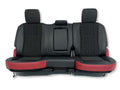 2019-2018 Ram Rear Seats, Crew Cab Rebel Black Red Leather Tread 60/40 w/Armrest