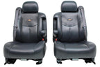 99 - 2006 Silverado Sierra Tahoe Yukon Heated Power Leather Seats Graphite Gray