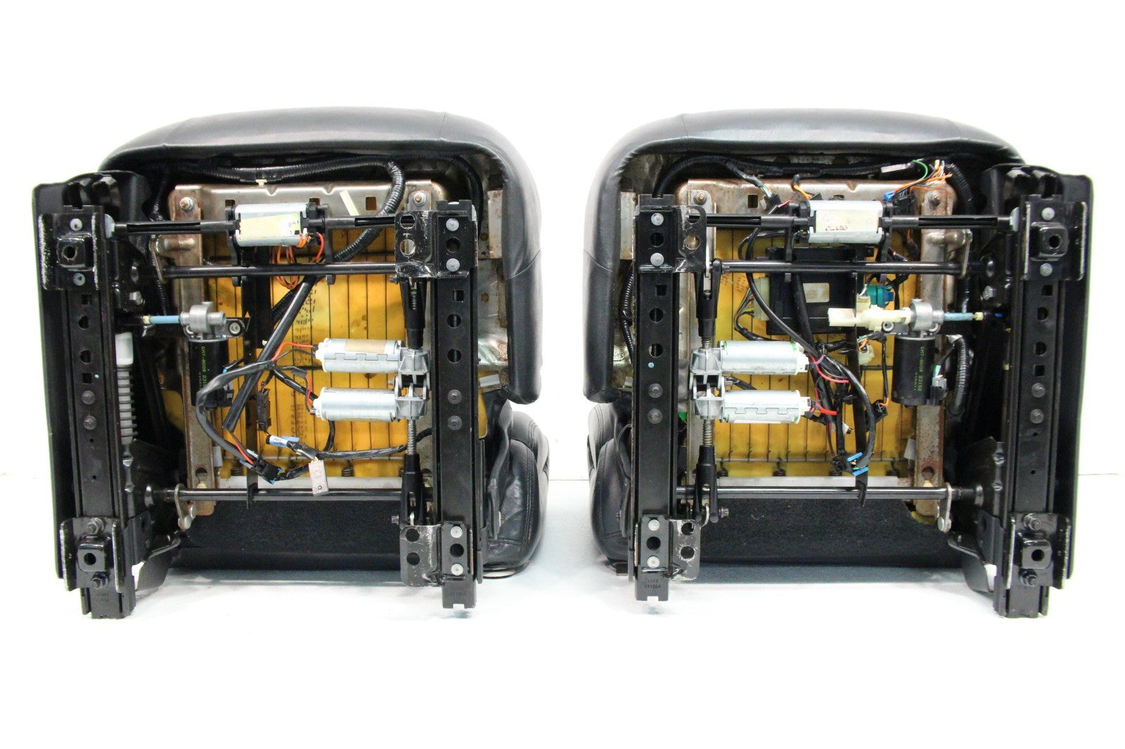 1999 - 2002 GMC Sierra Chevy Silverado Seats, Graphite Off-Black Leather, Power