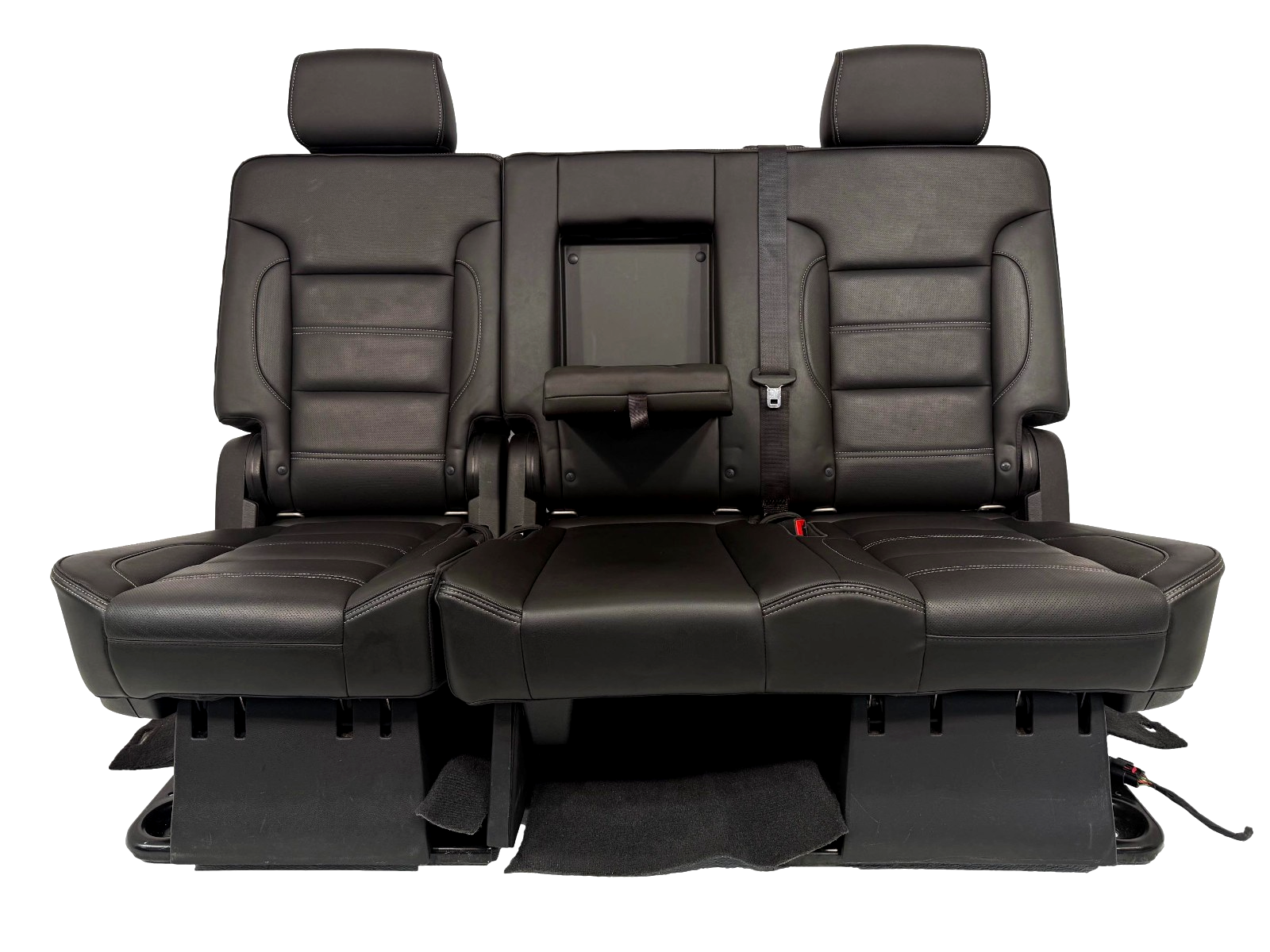 2015 - 2020 Yukon XL Denali 2nd Row Bench Seat, Black Leather OEM Powered Heated