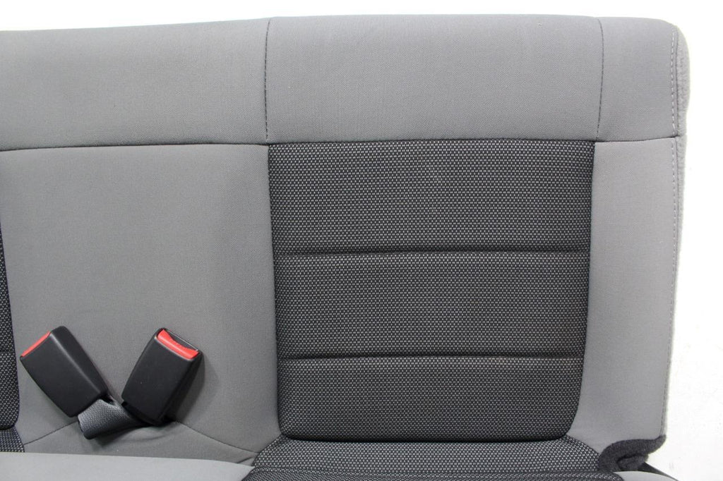 2007 - 2018 Jeep Wrangler JK (2-Door) Gray Cloth Rear Seat 2008 2009 2010 2011