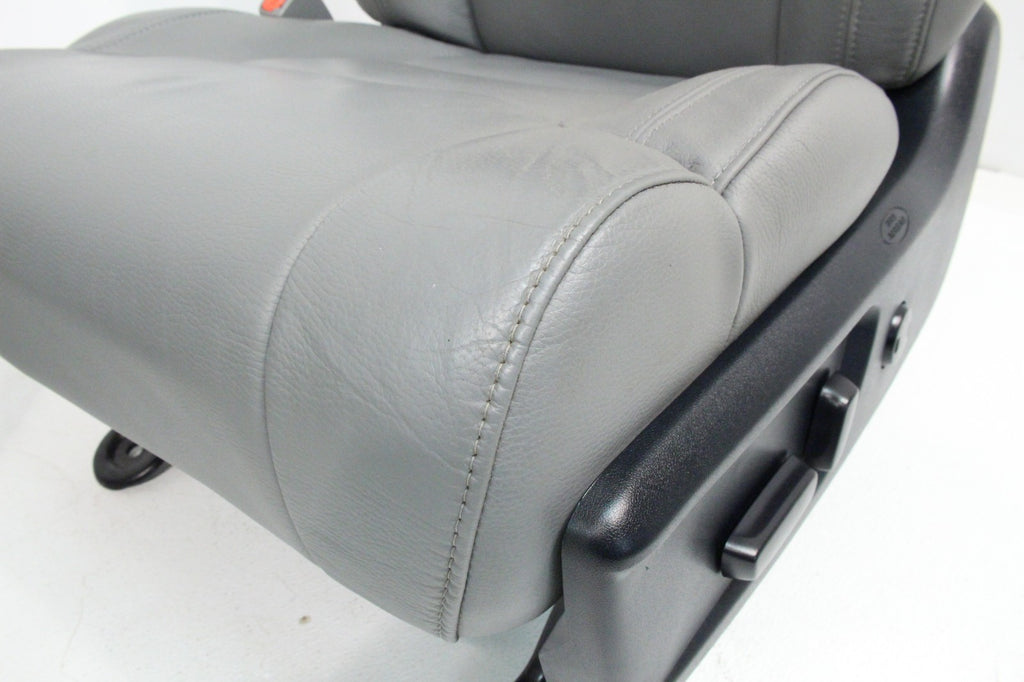 2014 - 2021 Toyota Tundra Seats Set Crewmax, OEM Gray Leather Heated Limited
