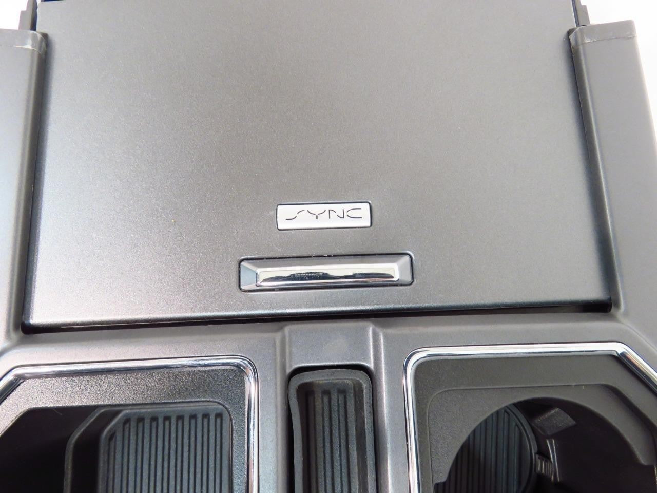 15-22 Ford Truck Center Console & Install Kit w/o Shifter - Gray Leather XLT
