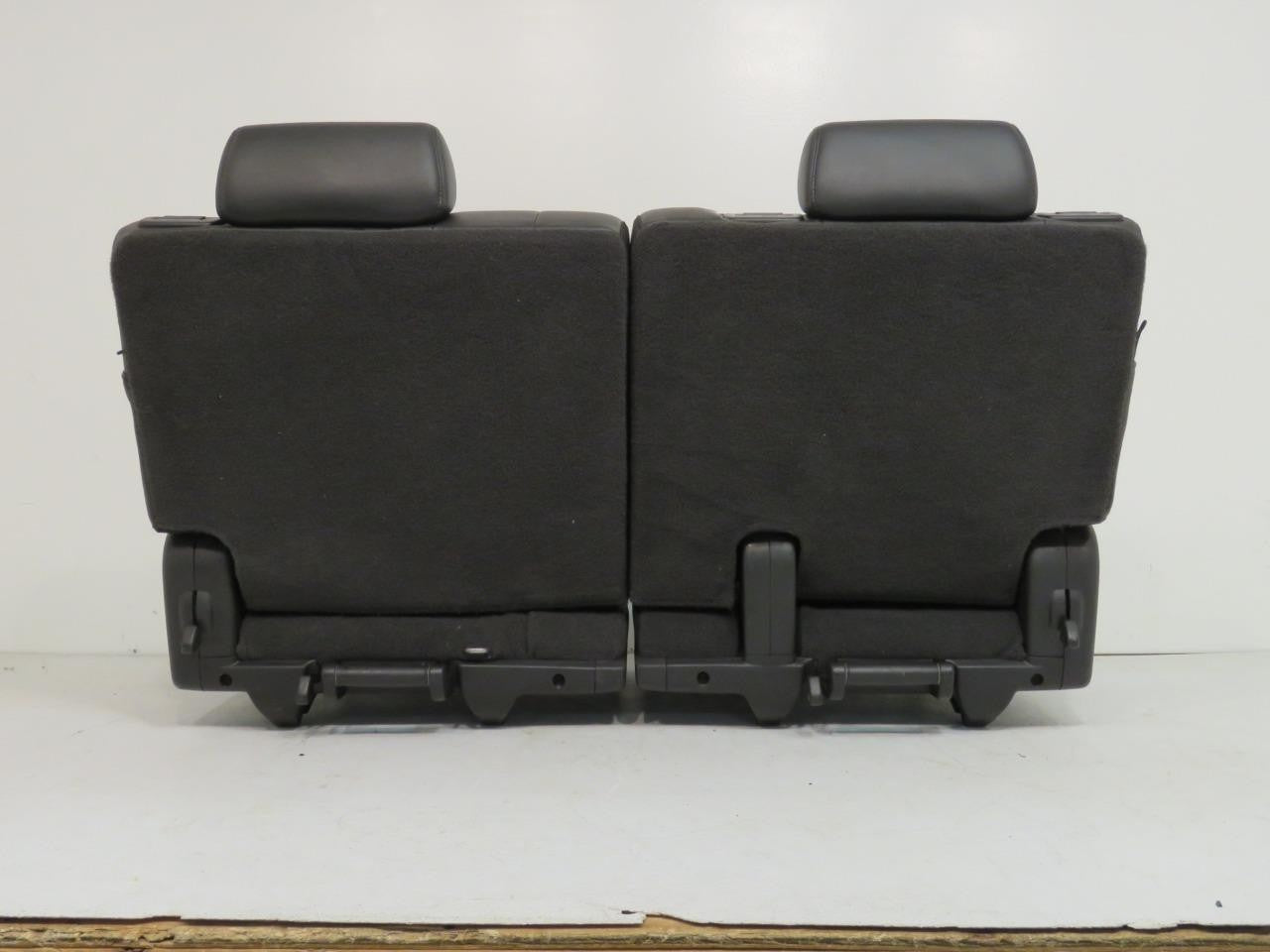 2007 - 2014 GMC Yukon Chevy Suburban Tahoe Third Row Seat, LT Black Leather Pair