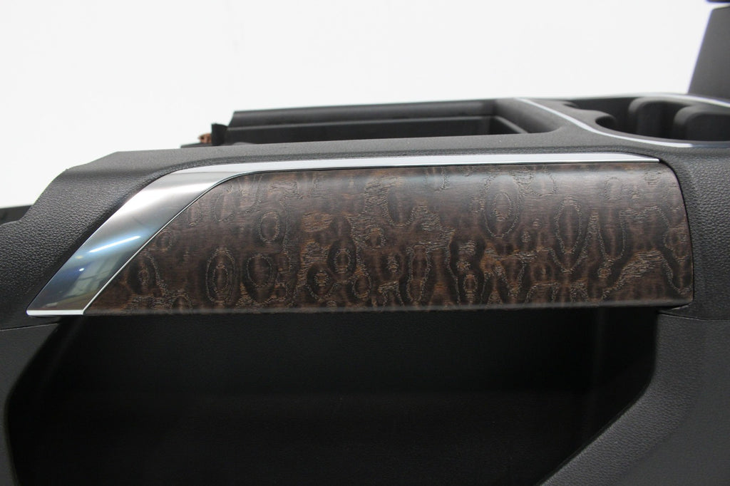 2019 - 2023 Chevy Silverado GMC Sierra Denali Center Console, Black w/ Ash Wood