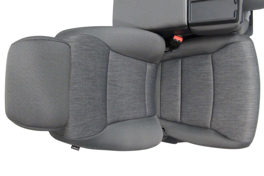 2021 - 2026 Ford F150 Front Seats, XL Slate Gray Cloth Manual Gray w/ Jumpseat