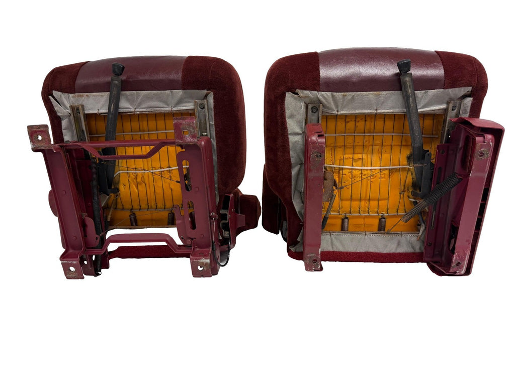 88-94 Chevy GMC Silverado Suburban C/K OBS Front Seats, Captains Chairs Red