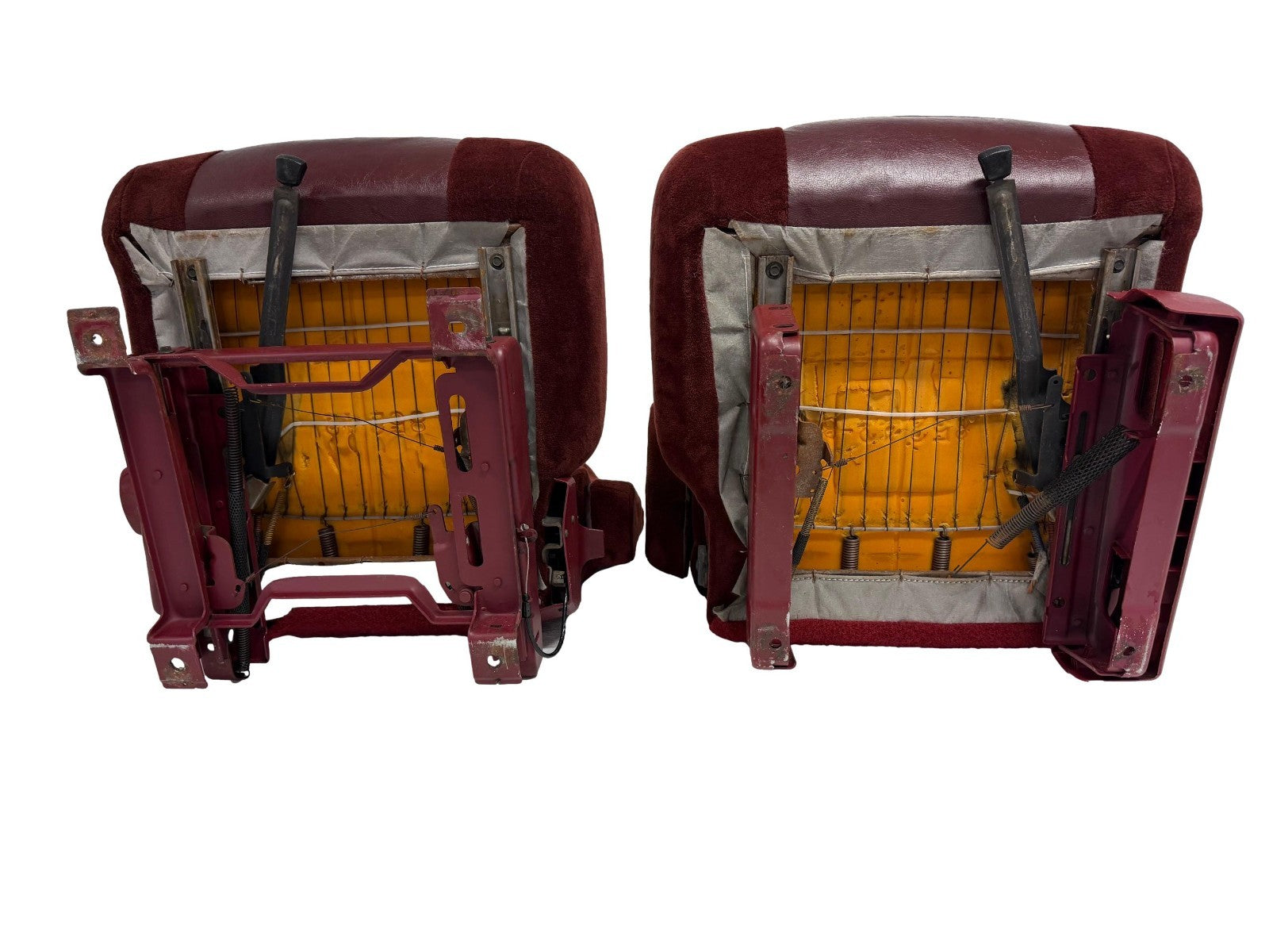 88-94 Chevy GMC Silverado Suburban C/K OBS Front Seats, Captains Chairs Red