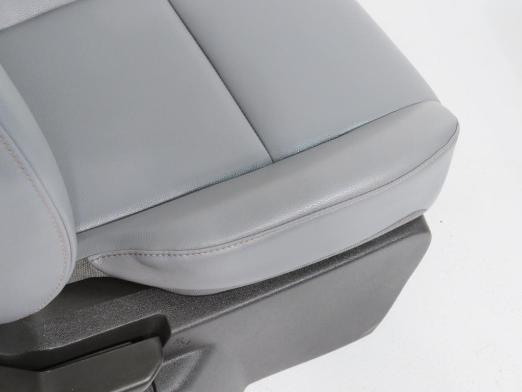 2015 - 2024 Ford Transit Gray Vinyl Front Bucket Seats with Armrests, Mint Used