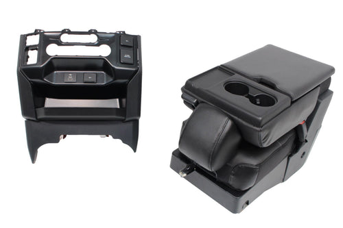 2015-2025 F150 Super Duty Console to Jump Seat Conversion Kit Black Leather