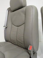 1999-2007 Sierra Silverado Seats, Pewter Gray Leather Power Driver w/o Armrests