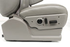 1999-2007 Sierra Silverado Heated Power Leather Seats Pewter Gray, 2-Way Lumbar