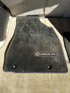 13 - 15 Lexus RX350 OEM Floor Mat Set, Dark Gray Charcoal Black, 4 pc Front Rear