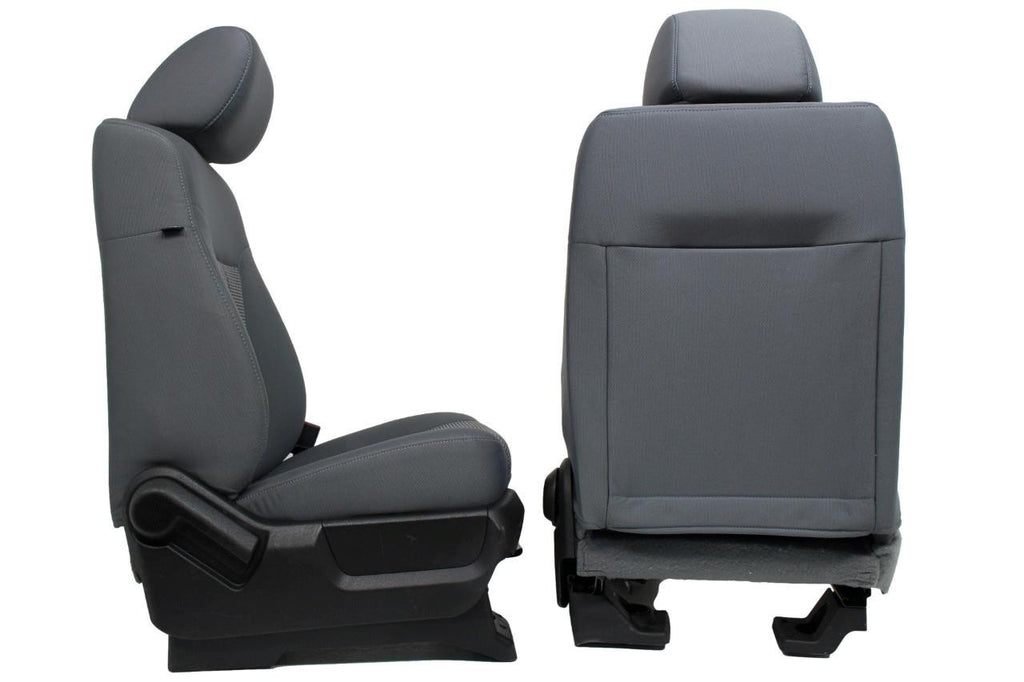 2011 - 2016 Ford Super Duty Front Seats, XL Gray Cloth Manual Fits 99+ F250 F350