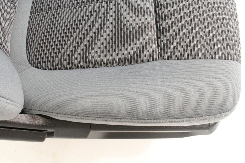 1999 - 2016 Ford Super Duty Front Seats, XL Steel Gray Cloth Bench w/ Jumpseat