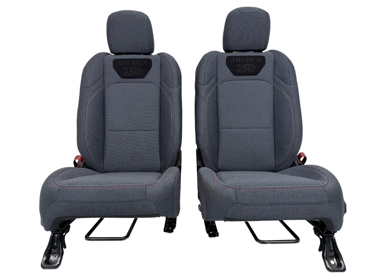 2018-2026 Jeep Wrangler JLU 4-Door Seats Set, Denim Blue America 250 Edition