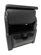 2015-2025 F150 Super Duty Console → Jump Seat Conversion Kit Black Leather Gray