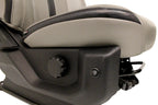 2015-2022 Ford F150 Super Duty Supercab Seats, XLT w/ Katzkin Earth Gray Leather